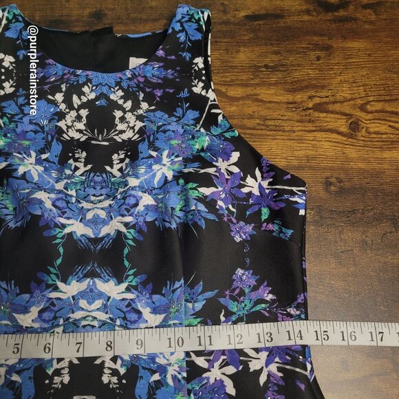 Cache Floral Beaded Bodycon Dress 6 Scuba knit Ethereal Dark Coquette Whimsy - Picture 8 of 10